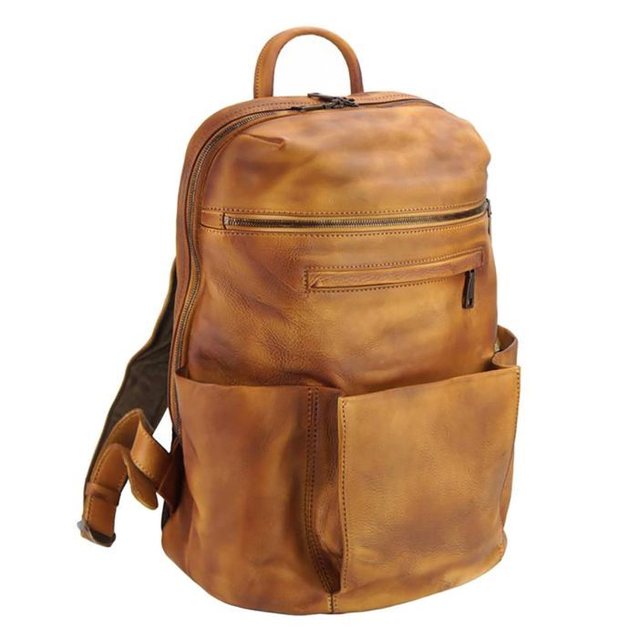 Tony & Paul - Sac à dos - TIZIANO - Cuir marron clair - Homme Tony & Paul - Sac à dos - TIZIANO - Cuir marron clair - Homme