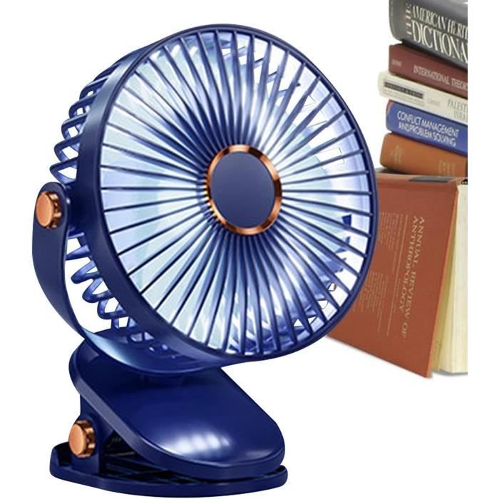 Baceyong Ventilateur Clip Poussette Portable 360° - Mini Ventilateur USB Rechargeable