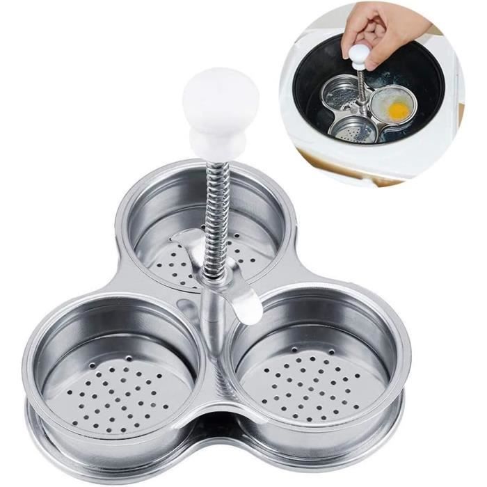 Pingouin Oeuf 3 Pièces Cuiseur À Oeufs En Acier Inoxydable Pocheuse Oeufs K 578893