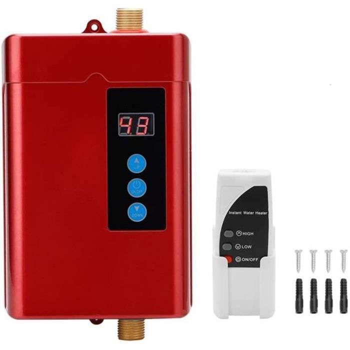 LAM Chauffe-eau, 220V 3000W Mini chauffe-eau instantané électrique sans réservoir, salle de