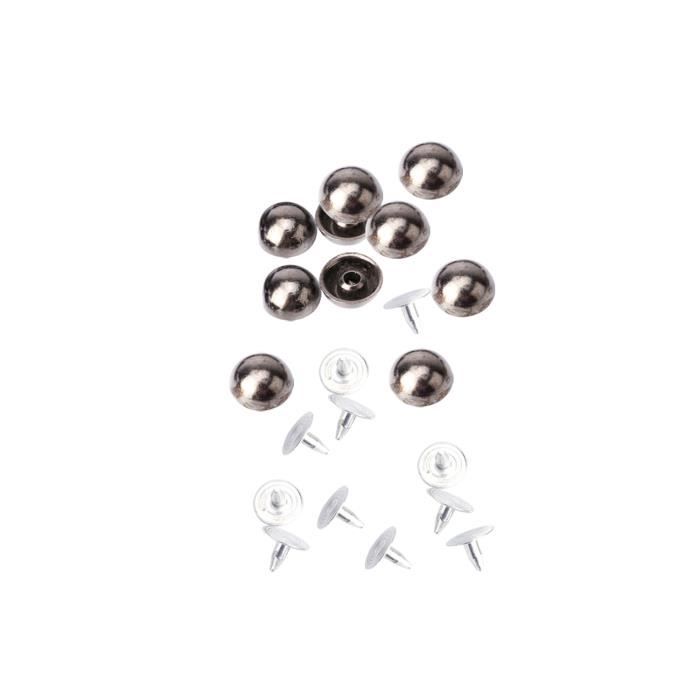 400 Ensembles 4mm-7mm Bricolage Maroquinerie Rivets à Pointes Clous à Pointes Carrés Sacs