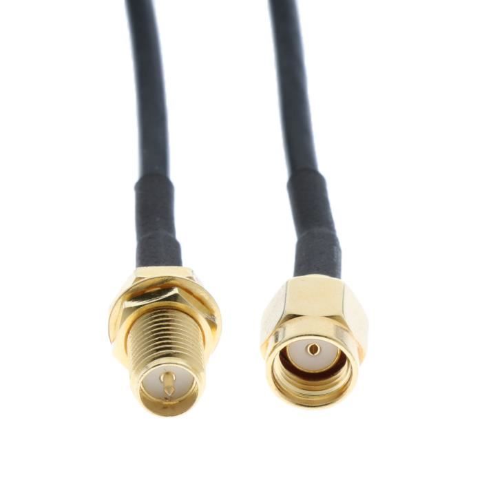 Adaptateur Antenne Wifi 3g Cable D Extension De Connecteur D Antenne 2 Pieces 10 Metres Prix Pas Cher Cdiscount