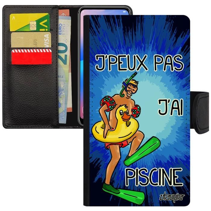 Gratuit Images Coque Rabat Samsung S6 Edge Porte Cartes J Peux Pas J Ai Piscine le plus cool salutations