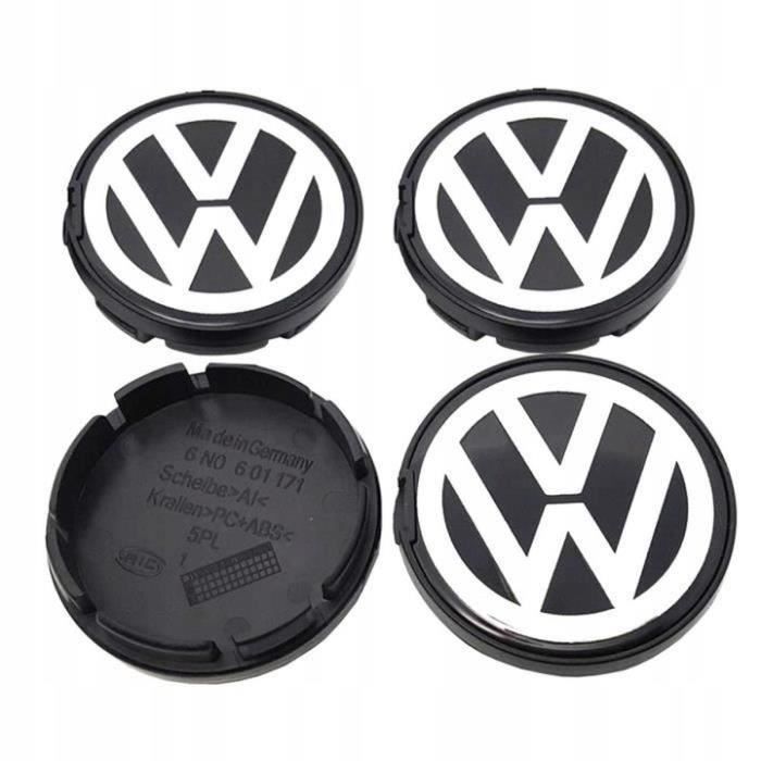 Lot de 4 centre de roue cache moyeu Remplacement pour Volkswagen 56mm（6N0 601 171）