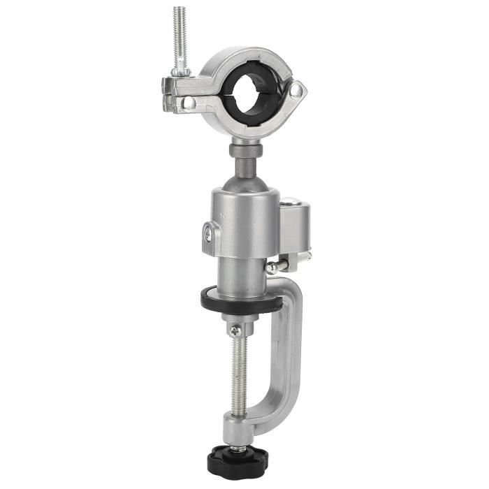 Étau De Montage Mouches – Métal, Rotatif, 20 X 10 Cm – Support De Ligne De Pêche Pour Leurres