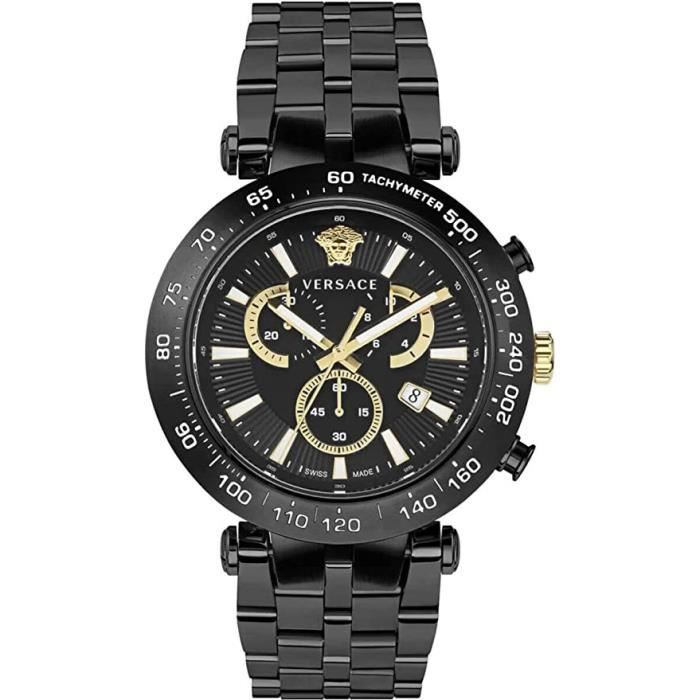 Montre Homme Versace Inoxydable Acier Montre Quartz Homme VERSACE