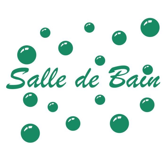 Sticker Decoration Texte Salle De Bains Bulles De Savon Format