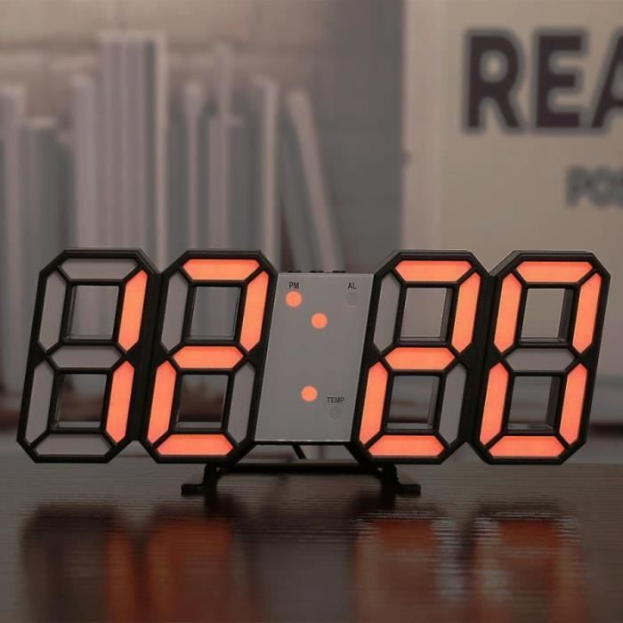 Jalzdieod Kit d'horloge numérique à 4 chiffres avec coque en acrylique, kit d'entraînement à souder pour apprendre l'électronique, B