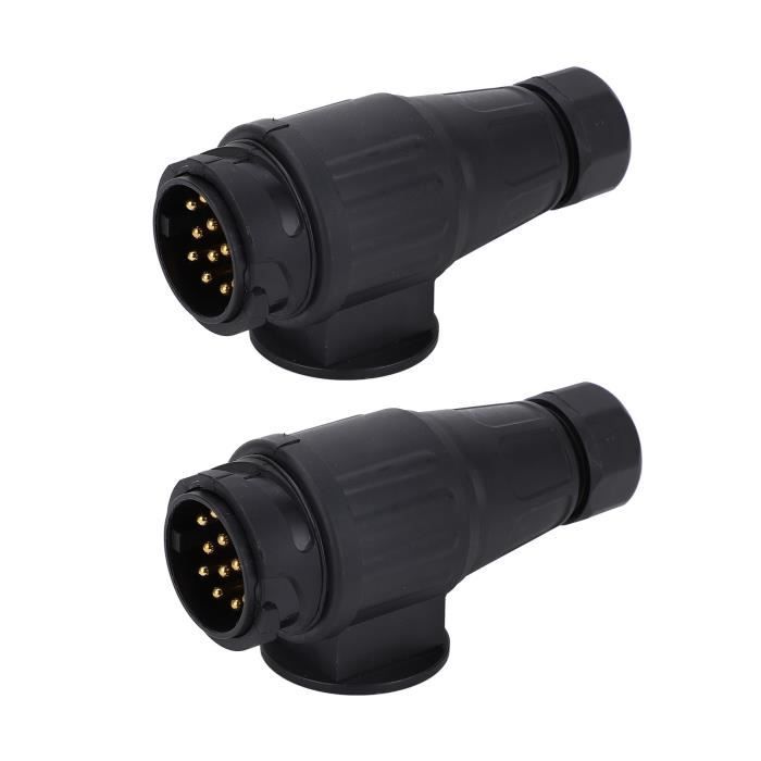 Prise Remorque 13 Broches Femelle 12V – Type 12N Européen – Connecteur Robuste Pour Voiture & Caravane