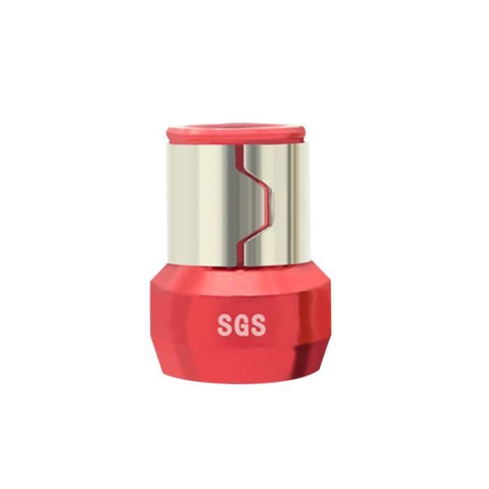 Sixfolo 7 Pièces Porte Embout Magnetique 1/4 66MM Porte-Embout Rouge Mandrin de
