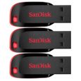 3 x SanDisk Cruzer Blade clé USB 16 Go (paquet de trois)-1
