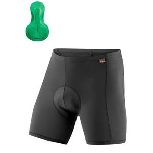 Short Cyclisme Santic Homme – Rembourré, Poches Zippées, Gris/noir, Taille L
