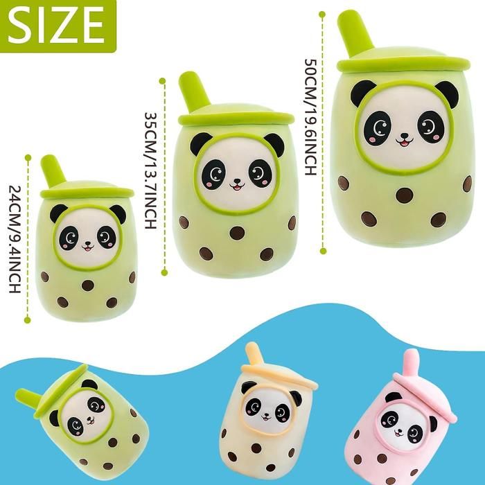 Oreiller Peluche Bubble Tea – Tasse De Thé Au Lait Avec Perles – Coussin Câlin Doux – Déco Canapé/lit – Cadeau Fille Garçon