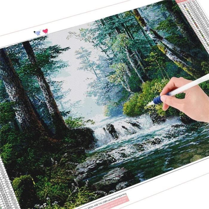 Kit Peinture Diamant 5D Vieux Château - 30x40 Cm - Artisanat Détente Pour Adultes Débutants