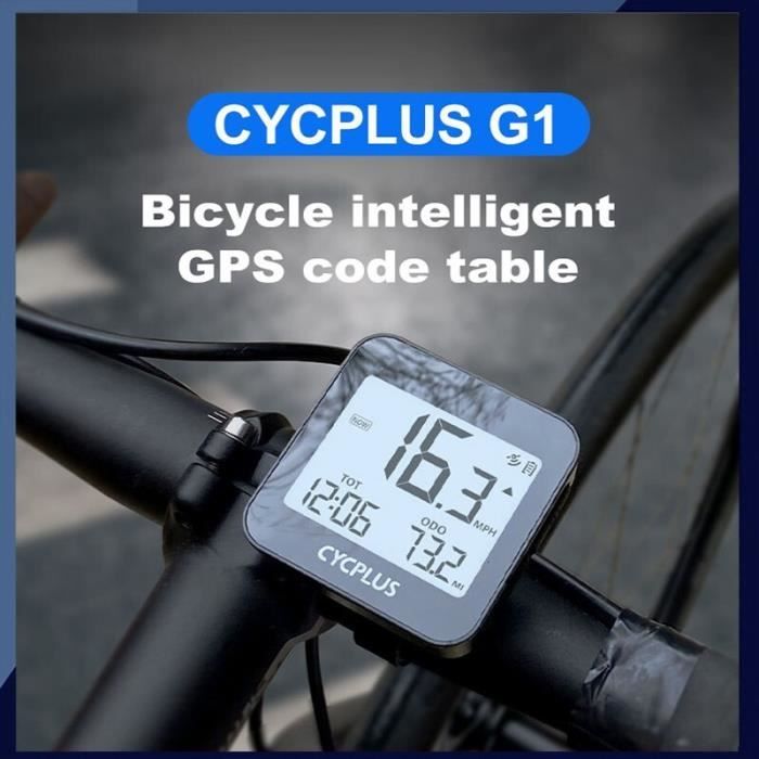 CYCPLUS M1 Compteur Velo GPS,GPS Compteur Vélo sans Fil,Odomètre