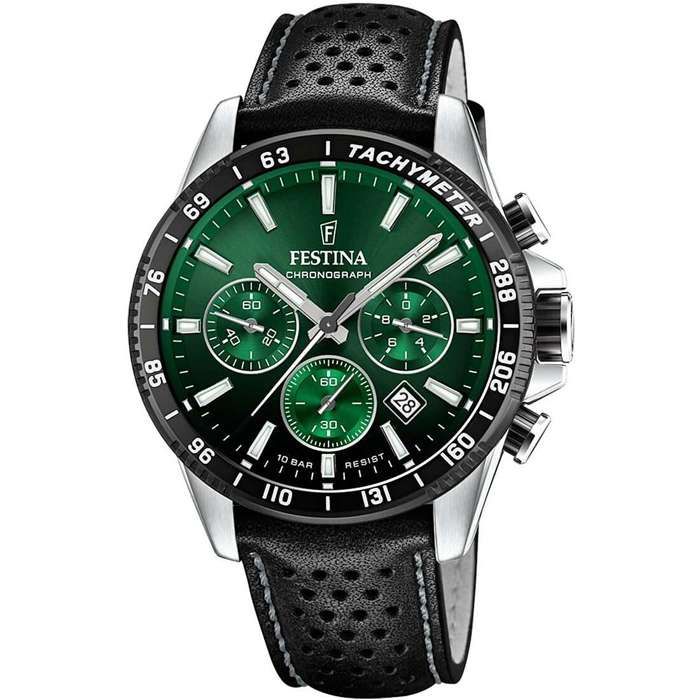 Chronograph Festina Bracelet Cuir Destockage Festina Montre