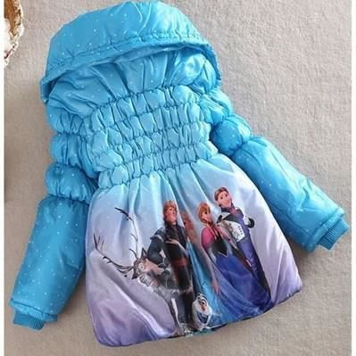 Manteau doudoune reine des neiges filles 8 9 ans BLEU Cdiscount