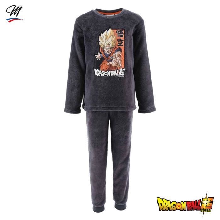 Ensemble de Pyjama Polaire Garcon DRAGON BALL SUPER Gris San Goku Super Saiyan Gris Cdiscount Pret a Porter