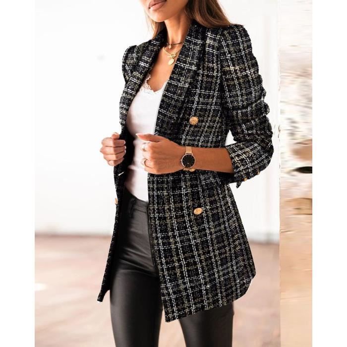 Manteau tweed femme laine sales