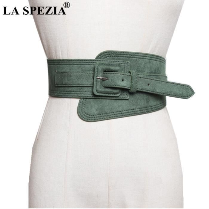 Ceinture large online verte femme