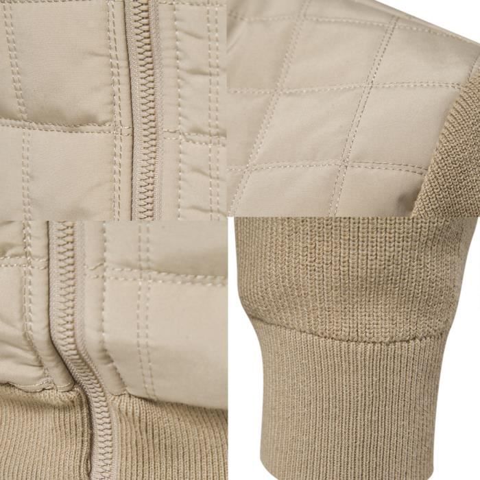 Cardigan Homme En Maille épais - Zip Devant, Poches, Manches Longues, Parfait Automne/hiver Décontracté - 2