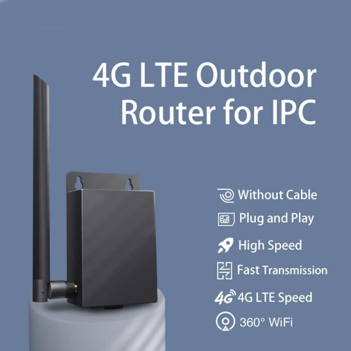 Routeur WiFi 6 4G/5G Avec Slot SIM - 6 Antennes, 300 Mbps, Batterie 5000mAh, Pour Bureau Et Maison