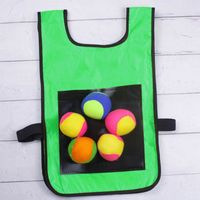 Dodgeball Set De Gilets Cibles Auto-Adhésifs – 2 Gilets Réglables + 10 Balles Mousse – Jeu D'Extérieur Pour Enfants