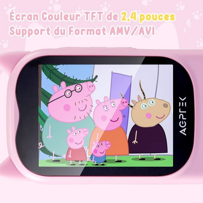 AGPTEK Lecteur MP3 Bluetooth 5.4 Avec 128 Go, écran 2,4", Haut-parleur Intégré Et Radio FM - Parfait Pour Le Sport Et Les Enfants - 12