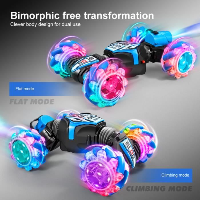 Jemora Moto Cascadeuse RC 1/6 - Gyroscope 6 Axes, Auto-équilibrée, Dérive 360°, 3 Batteries, 60 Min D'autonomie