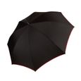 BiggBrella Parapluie Noir Bande Rose, Coupe-Vent, Taille 60 cm, 8 Panneaux, Poignée en Caoutchouc, Impérmeable, Semi-Automatique-3