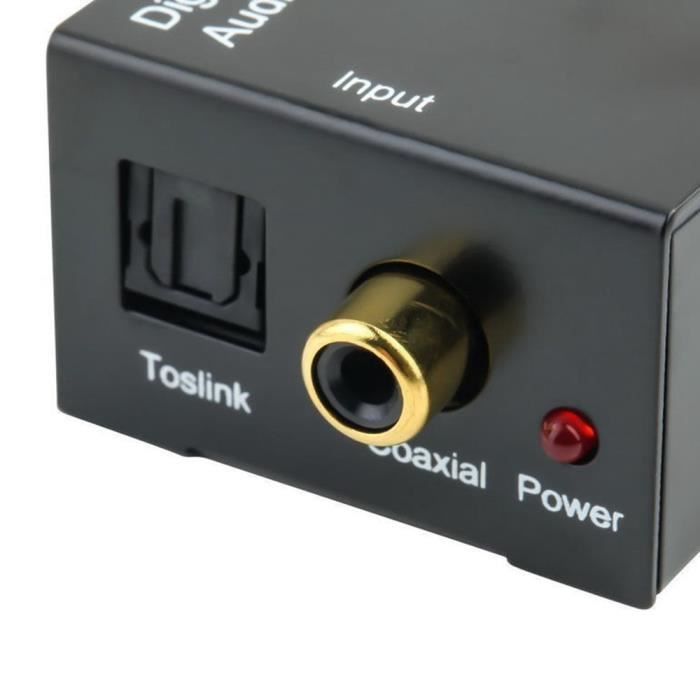 PROZOR Adaptateur Optique Jack Convertisseur Optique vers 3,5 mm DAC Audio  192 kHz SPDIF Toslink avec Réglage du Volume Adaptateur SPDIF Jack pour  Décodeur HDTV Consoles Jeux DVD : : High-Tech