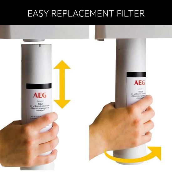 Pack de 3 filtre de remplacement pour filtre sous /évier AEG