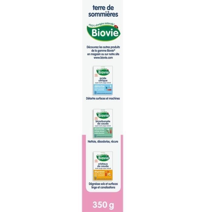 BIOVIE Détachant à sec naturel Terre de Sommières 350 g