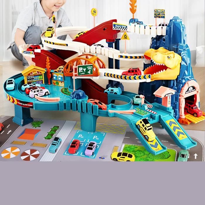 RedCrab Circuit de course pour enfants - Kit de jeu avec 6 mini voitures pour garçons et filles de 3 ans - Cadeau éducatif RedCrab Circuit de course pour enfants - Kit de jeu avec 6 mini voitures pour garçons et filles de 3 ans - Cadeau éducatif