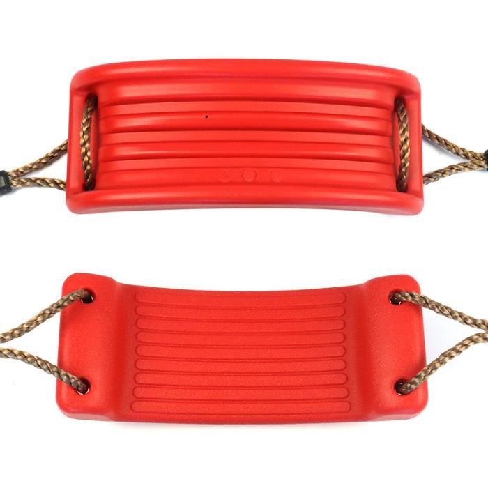 Balançoire Jardin En Bois Pour Adulte Et Enfant - Siège 53x20 Cm, Corde Réglable 150-220 Cm