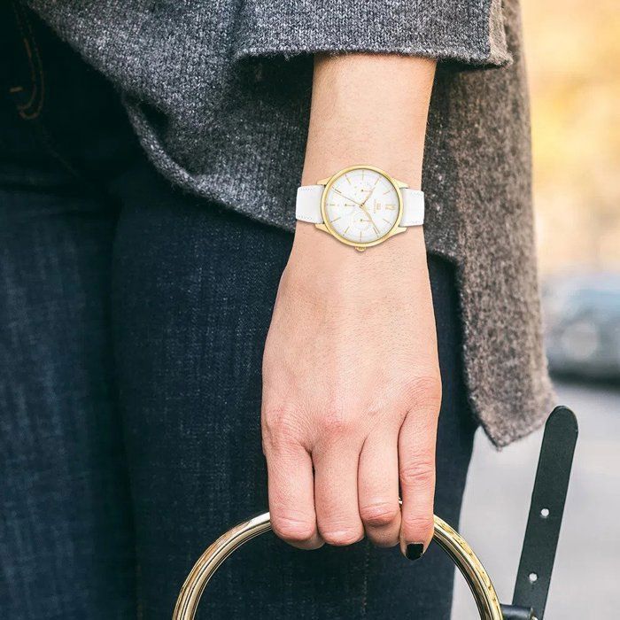 Montre tommy hilfiger blanche online