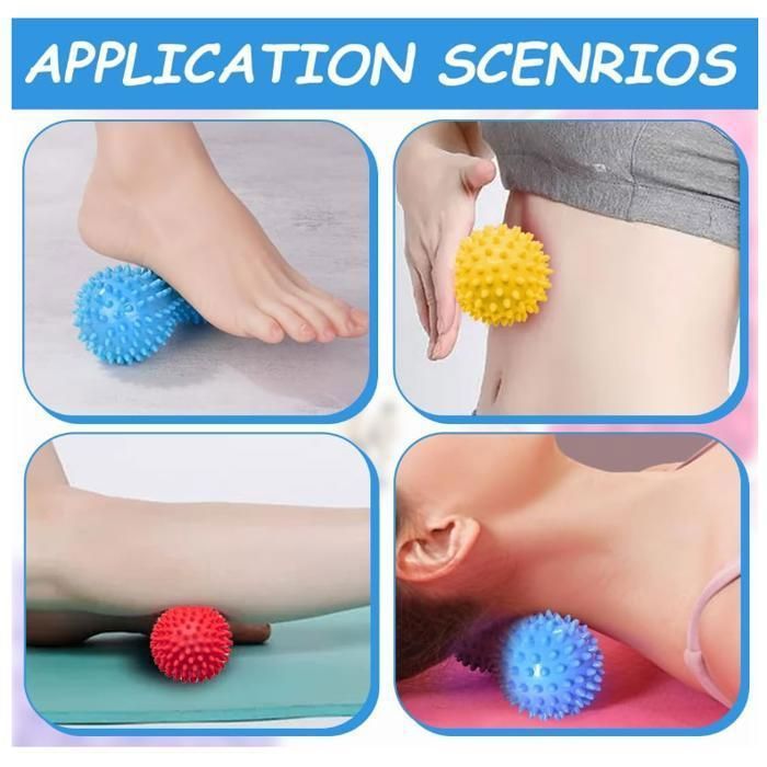 ALPIDEX Balle de massage set de 5 - balle à picots, lacrosse, peanut et trigger point | différentes duretés | e-book inclus ALPIDEX Balle de massage set de 5 - balle à picots, lacrosse, peanut et trigger point | différentes duretés | e-book inclus