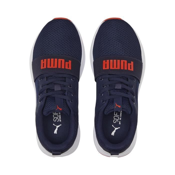 Baskets Gar on Puma Wired Run Bleu Marine et rouge Bleu