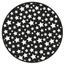 Panorama Tapis Du Sol Vinyle Etoiles Noir Rond 150x150cm Tapis