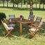 Salon Jardin Bois D Acacia Fsc Extsible 6 A 8 Places Achat