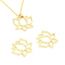 Pendentif Fleur De Lotus Or Or Clair X 2 20 Mm