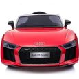 Voiture électrique pour enfant Audi R8 Spyder Rouge - Licence Audi - Batterie 12v et télécommande-0