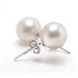 Boucles d'oreilles Perles  en argent 925  style  Elégant et charmant-0