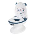 BEBECONFORT Mini toilette Panda, Pot avec bruit de chasse d'eau, Bleu-0