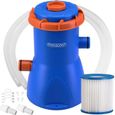 Pompe de filtration pour piscine MZP30 2.280 l/h puissance 30W cartouche de filtration filtrante tuyaux pompe piscine eau-0
