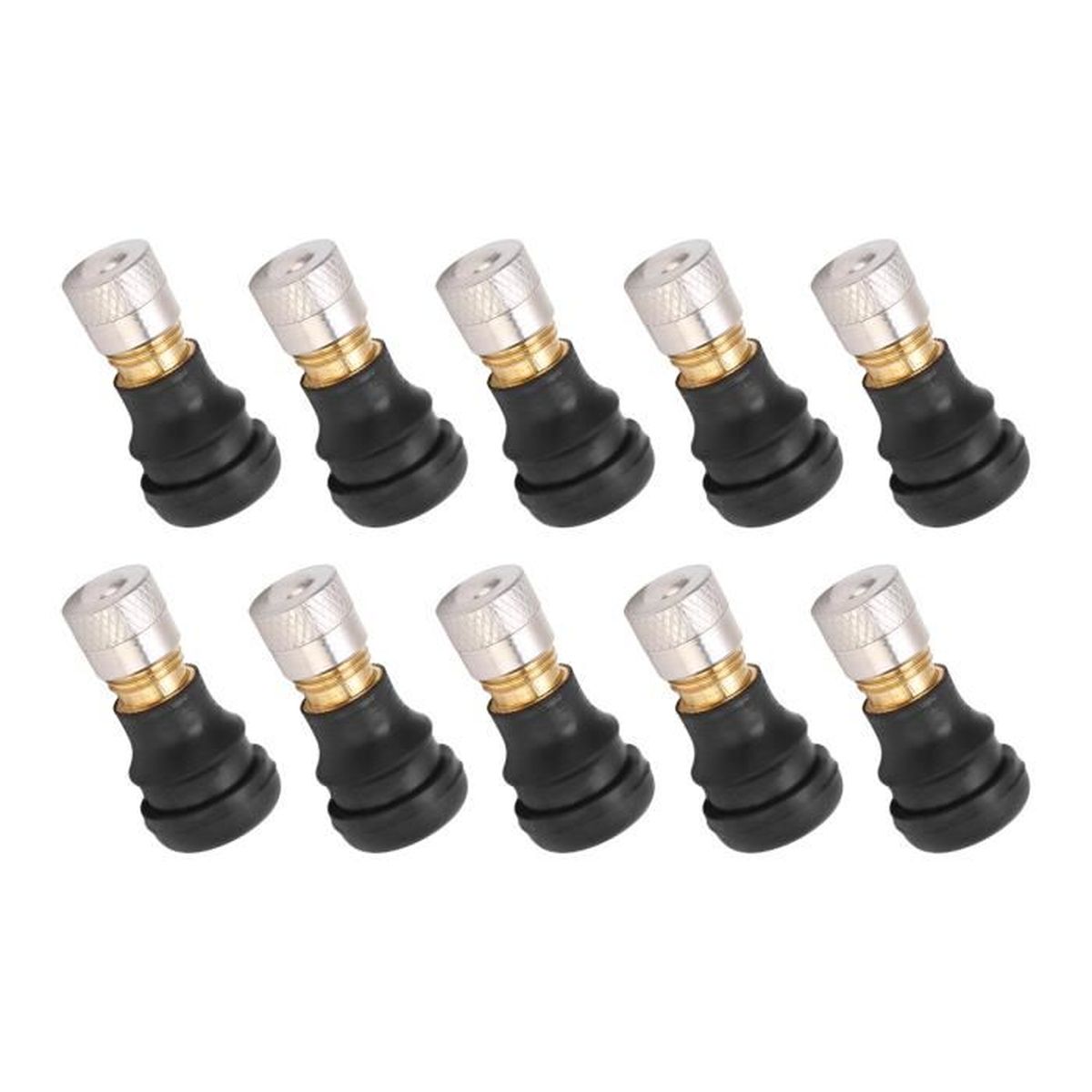 Valves Tubeless Pour Trottinette électrique - Lot De 4 Valves Droites, Compatibles Xiaomi M365, Ninebot Max G30 - En Métal Et Caoutchouc - 2