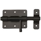 MERMIER QUINCAILLERIE Verrou de box noir - DIAMETRE - Ø 16, FINITION - Mat - Encastrée - Standard - 2 entrées - Européen