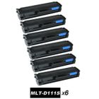 Cartouche de Toner Compatible Samsung MLT-D111S - Noir Lot de 6