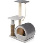 GOPLUS Arbre à Chat 56x40x93cm à 3 Niveaux avec Grattoir en Sisal, Perchoir, Plateforme de Saut, Centre d'Activités pour Chats,