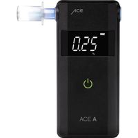 Ethylomètre ACE A noir 0 à 4 ‰ possibilité d'afficher différentes unités, avec alarme, avec écran, fonction compte à rebours